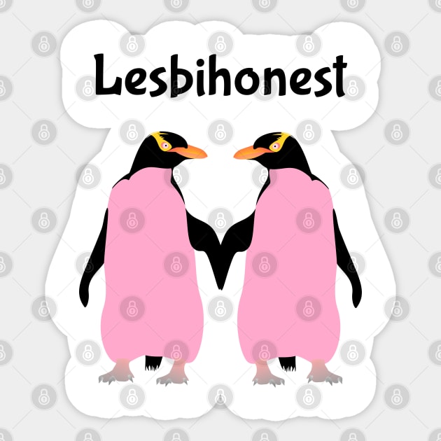 Lesbian Penguins  LESBIHONEST Sticker by mailboxdisco